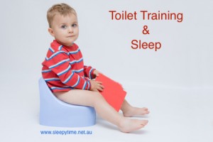 Toilet training can really affect your child's sleep.